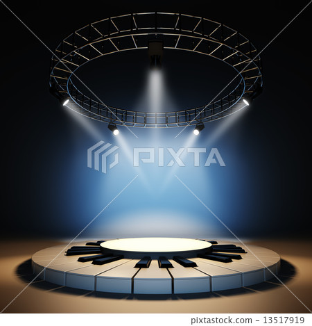 Empty music stage. 13517919