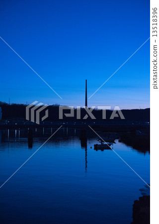 Kono Igawa estuary at twilight 13518396