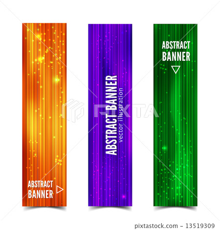 Three abstract vector banner 13519309