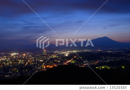 The streets of Morioka at dusk The streets of Morioka at dusk 13520385