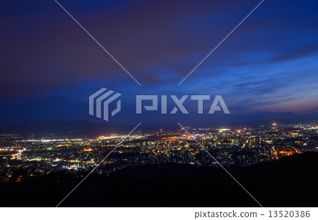 The streets of Morioka at dusk 13520386