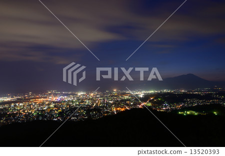 The streets of Morioka at dusk The streets of Morioka at dusk 13520393