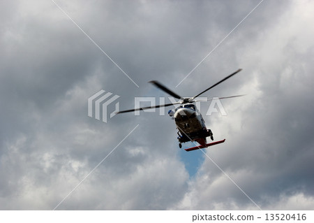 Firefighting disaster prevention helicopter turning 13520416