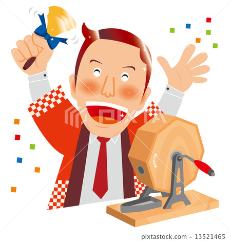 Red happy male clerk 06 Lottery rattles Red happy male clerk 06 Lottery rattles 13521465