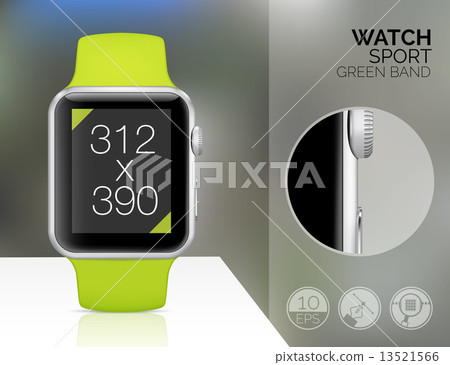 Smart watch isolated 13521566