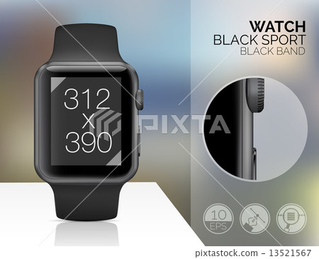 Smart watch isolated 13521567