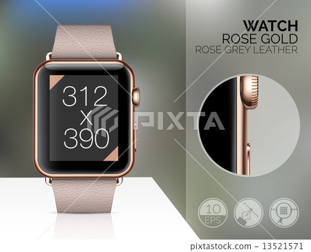Smart watch isolated 13521571