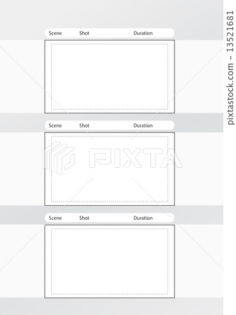 storyboard template vertical x3 notes space 13521681