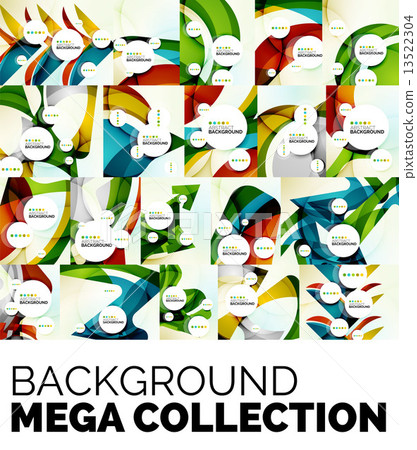 Set of colorful fresh modern abstract backgrounds Set of colorful fresh modern abstract backgrounds 13522304