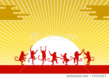 跳舞猴子和日出 跳舞猴子和日出 13522821