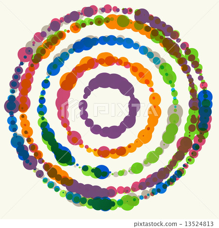 Vector background with colored dots. Vector background with colored dots. 13524813