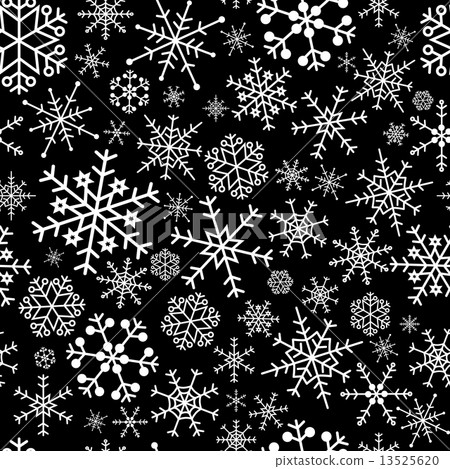 snowflakes black pattern eps10 snowflakes black pattern eps10 13525620
