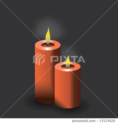 two red candles eps10 13525628
