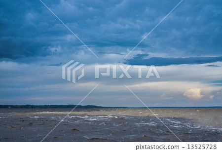 The Meeting of Waters (Portuguese: Encontro das Aguas) , Amazon River 13525728