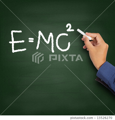 Hand writing theory of relativity (E=mc2) 13526270