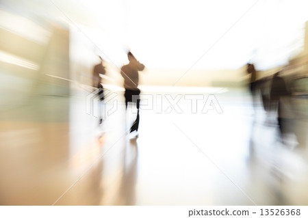 People rushing in the lobby People rushing in the lobby 13526368