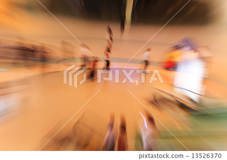 People rushing in the lobby People rushing in the lobby 13526370
