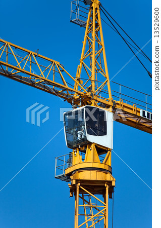 Cabin of the construction crane 13529600