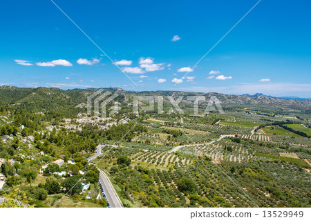 View on Provence village roof and landscape. View on Provence village roof and landscape. 13529949