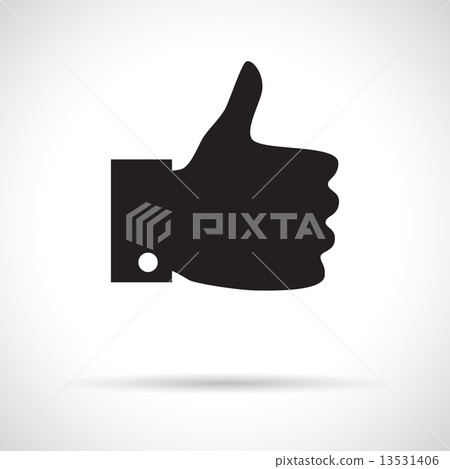 Thumb up icon. Thumb up icon. 13531406
