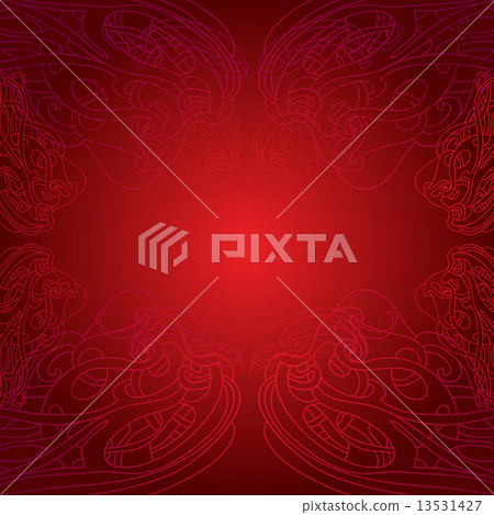 Seamless red pattern. 13531427
