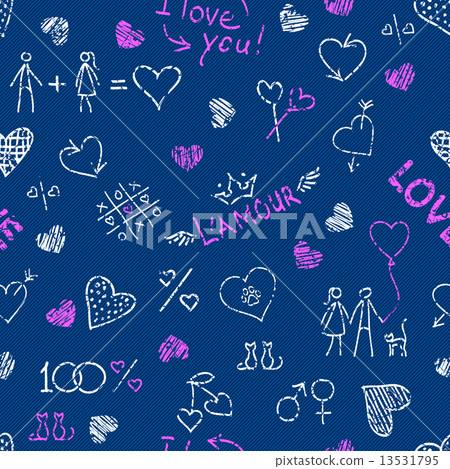 Hand drawn seamless pattern Hand drawn seamless pattern 13531795