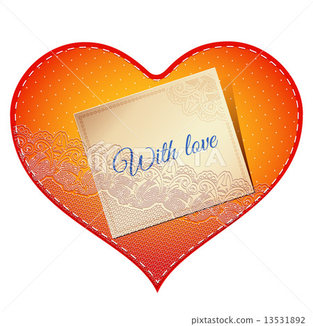 lace heart card lace heart card 13531892