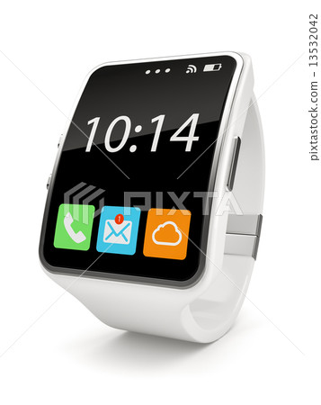 White Smart watch on white background White Smart watch on white background 13532042