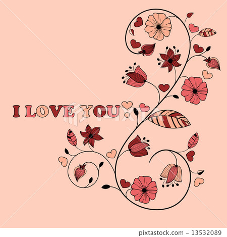 Vector Valentine's Greeting Card 13532089
