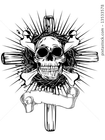 skull cross 13533578
