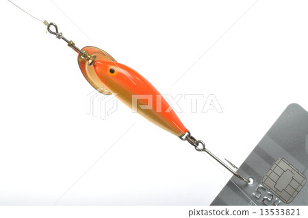 Fish lure and credit card Fish lure and credit card 13533821