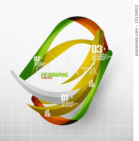 Modern fresh wave business infographics Modern fresh wave business infographics 13534822