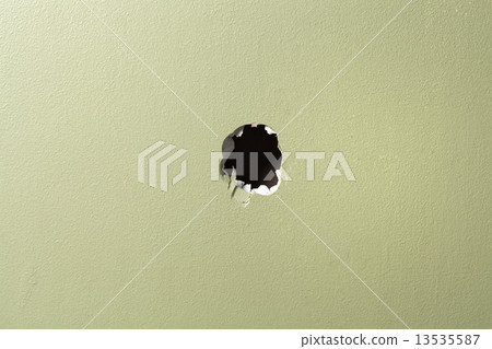 hole wall green background hole wall green background 13535587