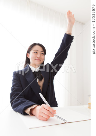 studying, Raised Hand, person 13535679
