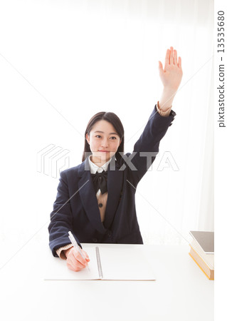 studying, Raised Hand, person 13535680