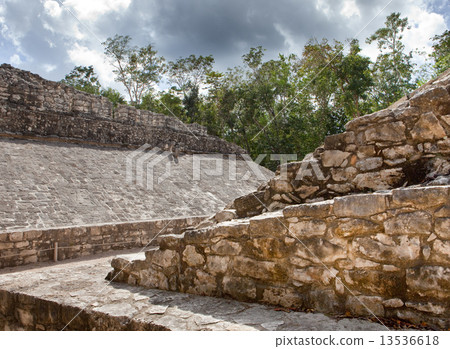 A Mayan Ball field, Yucatan, Mexico 13536618