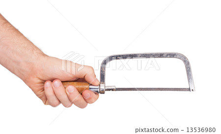 Old rusty hacksaw 13536980