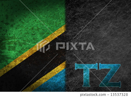 Old rusty metal sign with a flag and country abbreviation Old rusty metal sign with a flag and country abbreviation 13537328