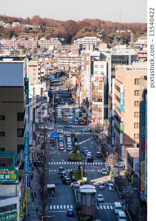 從八王子站大樓看到的八王子站北口 13540422