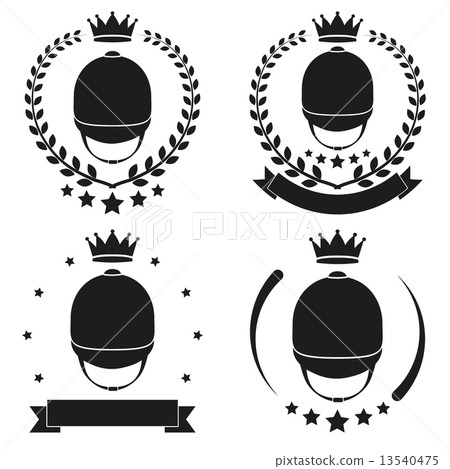 Set of Vintage horseride Club Badge and Label 13540475