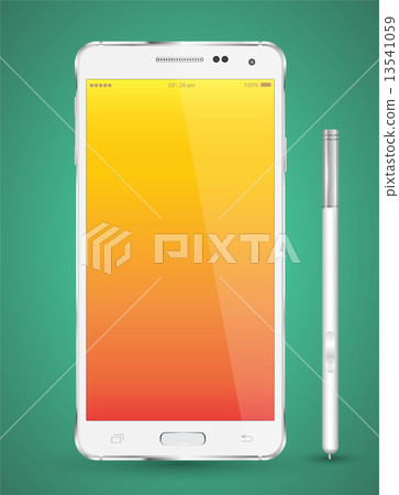 smartphone realistic vector mockup.  13541059