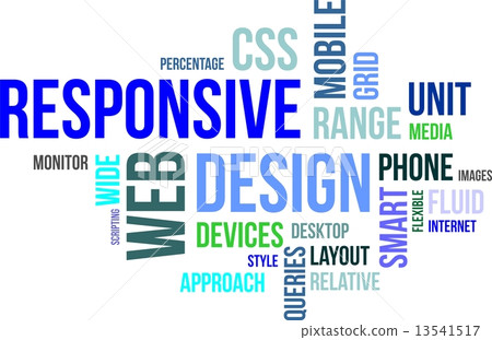 word cloud - responsive web design 13541517