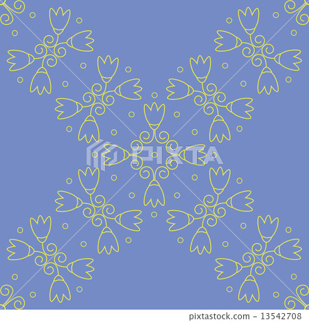 Vector Illustration - Seamless floral lilac wallpaper Vector Illustration - Seamless floral lilac wallpaper 13542708