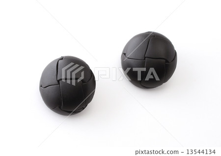 黑皮革按鈕白色背景 黑皮革按鈕白色背景 13544134