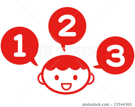 A boy who counts numbers 13544365