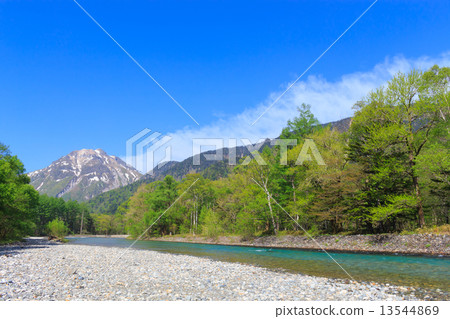 Kamikochi Hodaka mountains and Azusakawa 13544869