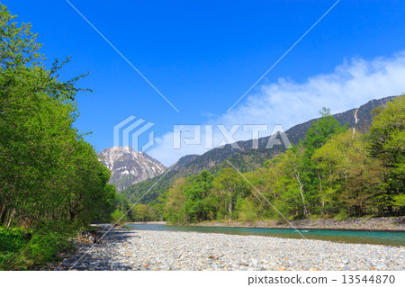 Kamikochi Hodaka mountains and Azusakawa 13544870