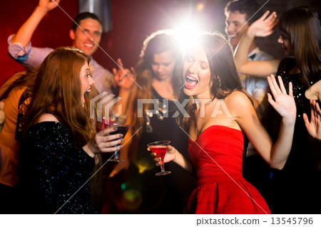 Happy friends having fun together Happy friends having fun together 13545796