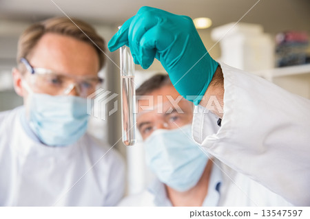 Team of scientists working together Team of scientists working together 13547597