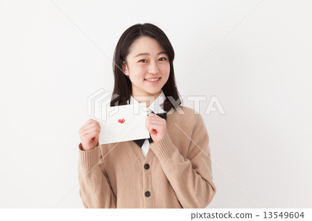 情書 學生 笑容 13549604
